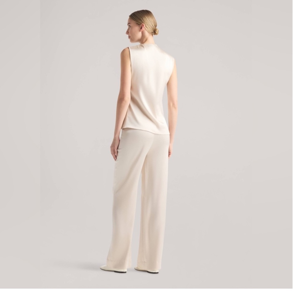St. John Santana Knit Pull On Elastic Waist Pants NWOT Beige XL - Picture 5 of 10